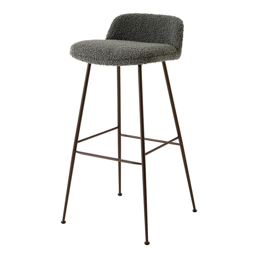 Rely HW89 Low Back Bar Stool - Fully Upholstered
