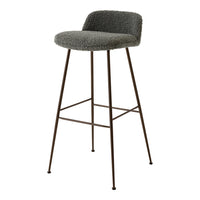 Rely HW89 Low Back Bar Stool - Fully Upholstered