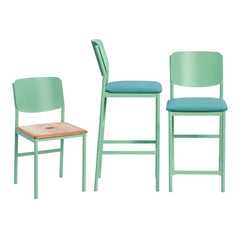 Resto Counter Stool - Seat Upholstered