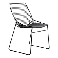 Zelo Outdoor Side Chair w/ Seat Pad - Stackable