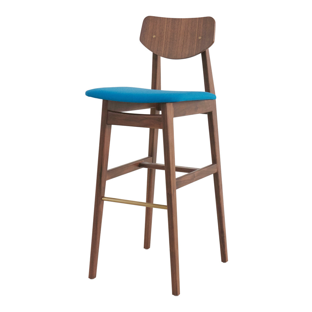 Risom C375 Bar Stool - Seat Upholstered