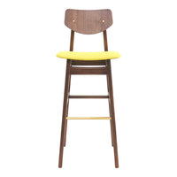 Risom C375 Bar Stool - Seat Upholstered