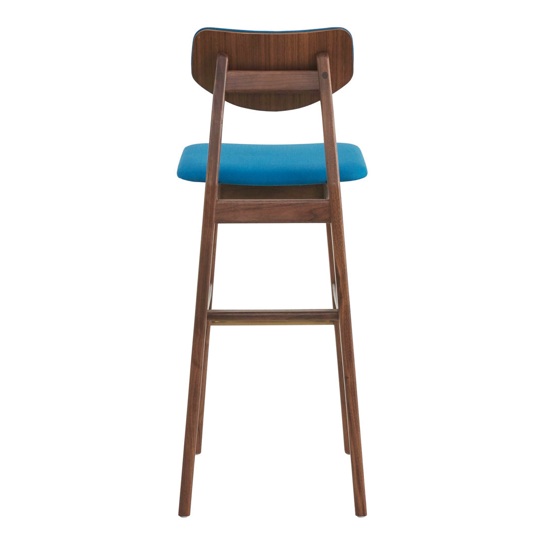 Risom C376 Bar Stool - Fully Upholstered