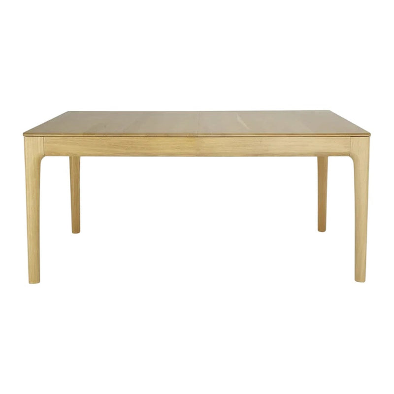 Light wooden dining table with a smooth, natural finish and sleek, minimal design. Perfect for modern interiors.