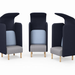August Sound-Absorbing Armchair - Extra Tall Back