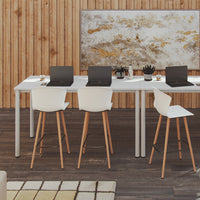 Whass Bar Stool - Wood Legs