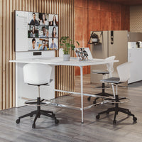 Twist Video Conference Desk + Screen - Without Power Frame