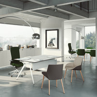 Noom Series 30 Armchair - Conical Wood Legs