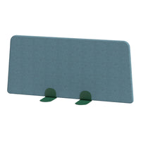 Blue rectangular divider with green accents, featuring a smooth texture and minimalist design. Ideal for modern spaces.