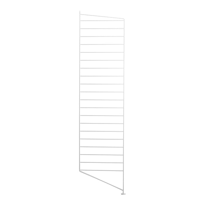 White metal grid with horizontal lines, sleek and minimalistic design for modern organization.