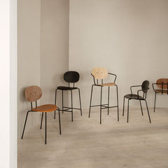 Piet Hein Bar Chair w/ Armrest - Upholstered
