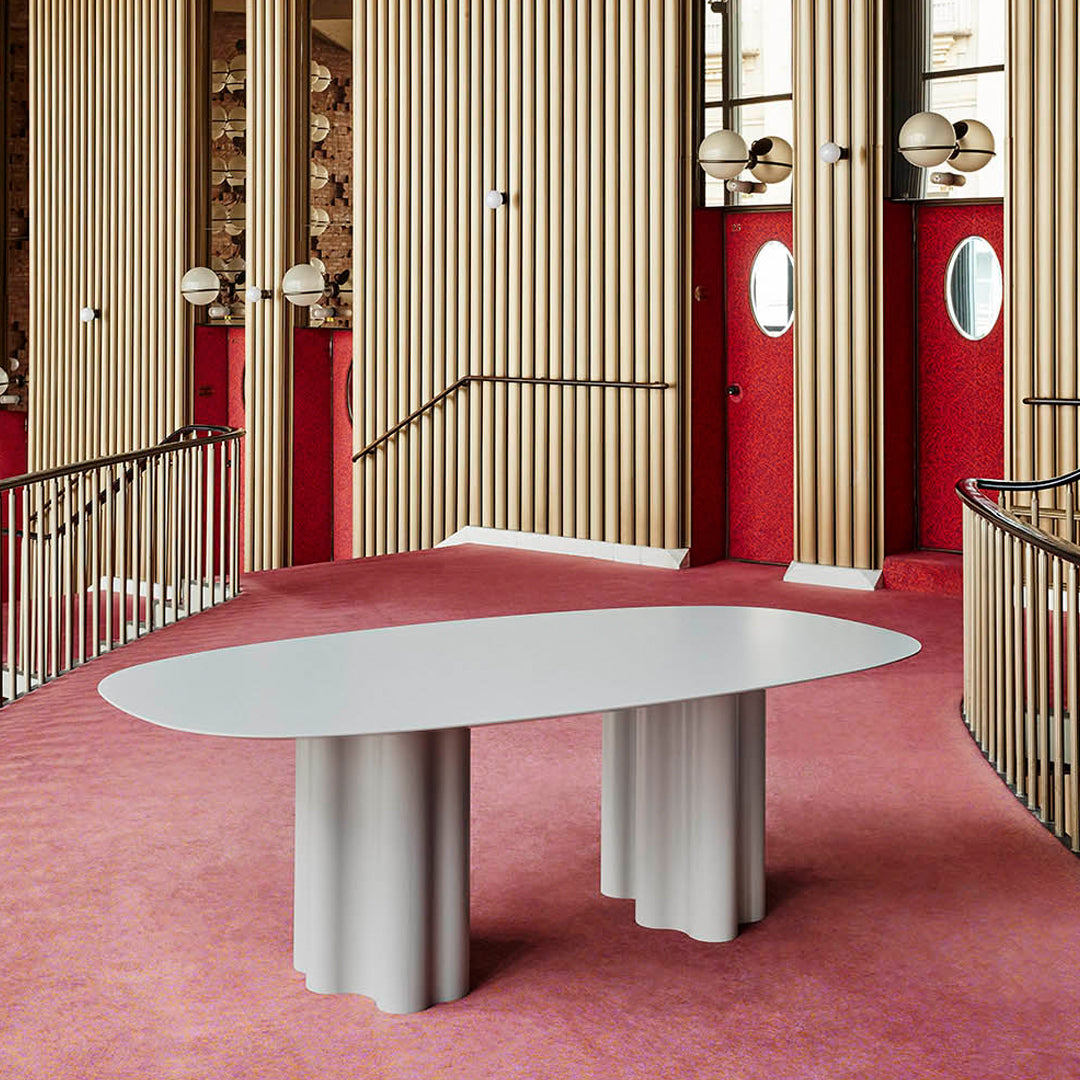 Teatro Magico - Oval Table - Double Base