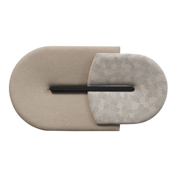 Beige and textured gray patterns with a sleek black accent in a modern design. Ideal for contemporary decor.