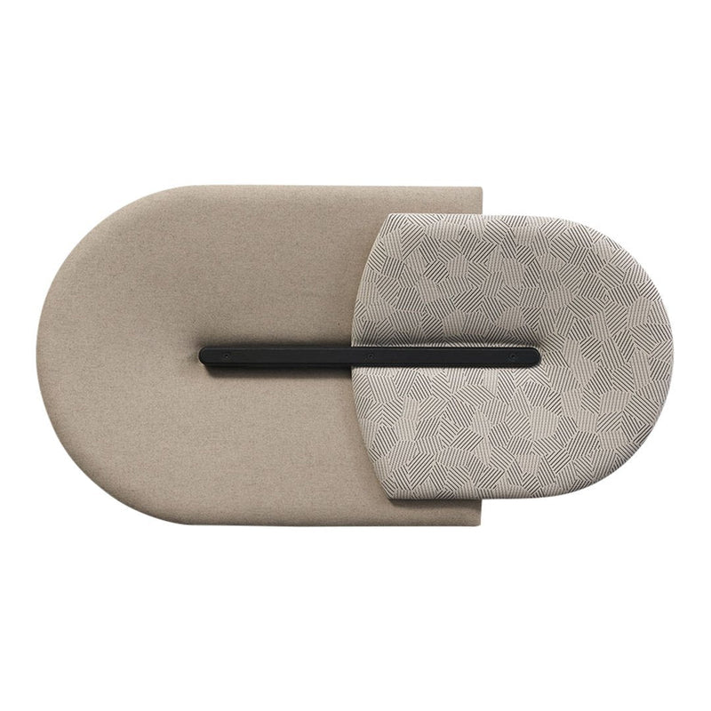 Beige and textured gray patterns with a sleek black accent in a modern design. Ideal for contemporary decor.
