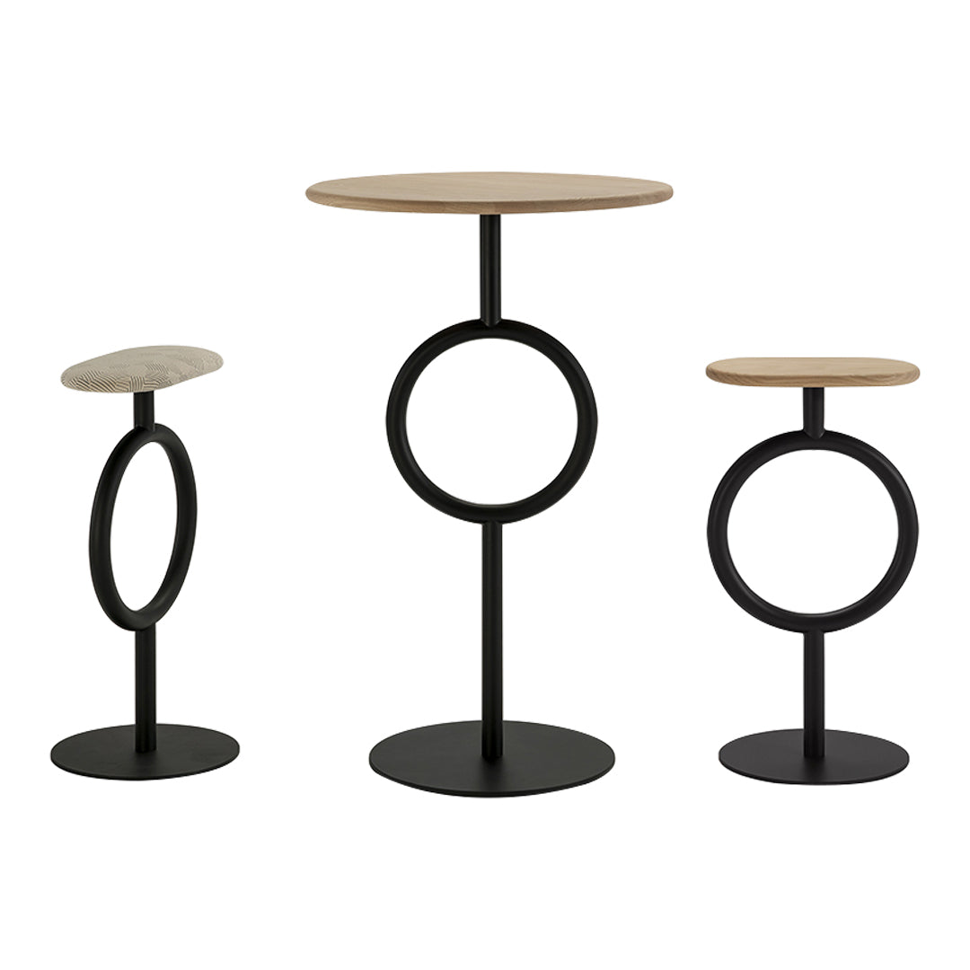 Totem Bar Stool - Upholstered Seat