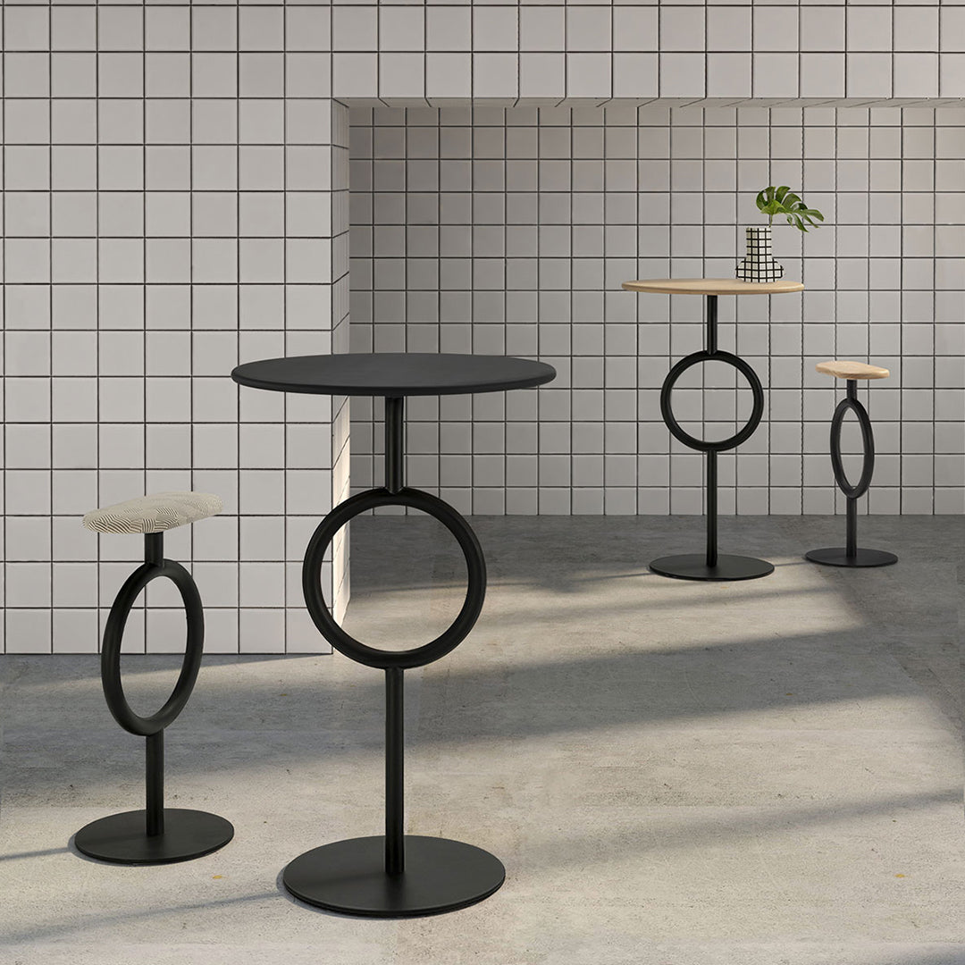 Totem Bar Stool - Upholstered Seat