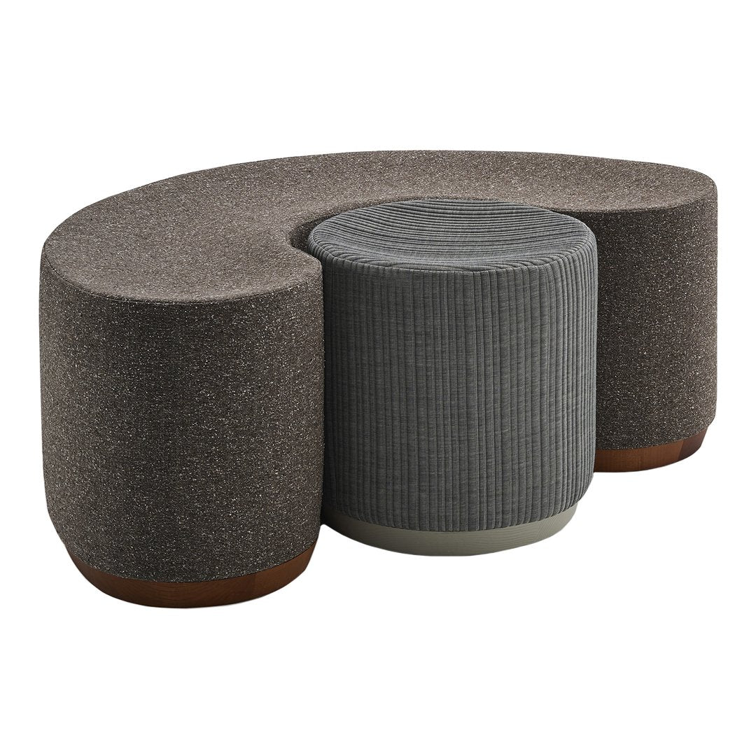 Dividuals Pouf (17.32" H)