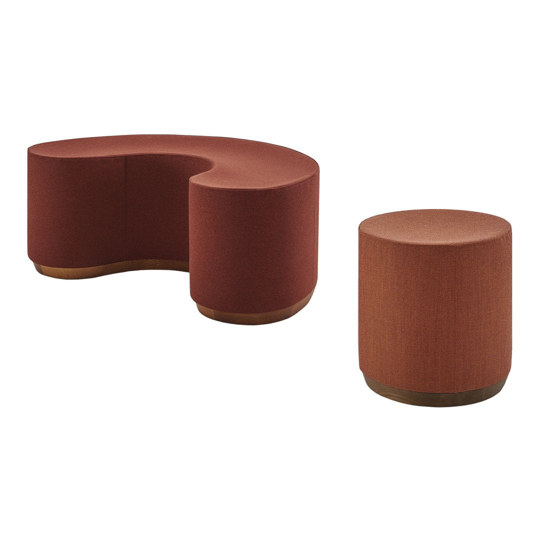 Dividuals Pouf (17.32" H)