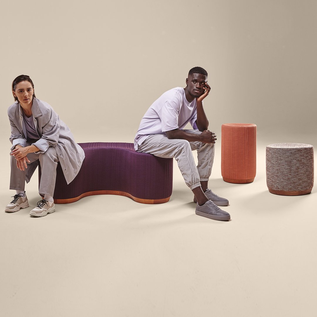 Dividuals Pouf (17.32" H)