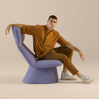 Elle Wing Chair w/ Upholstered Base