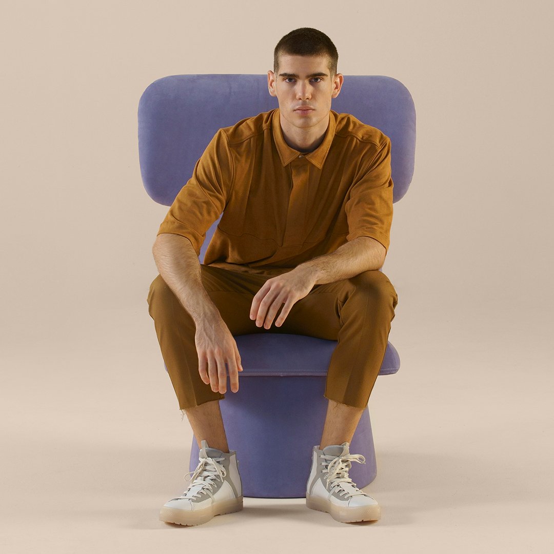 Elle Wing Chair w/ Upholstered Base