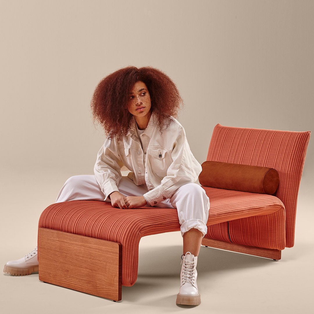 Diwan Chaise Longue w/ Fixed Back