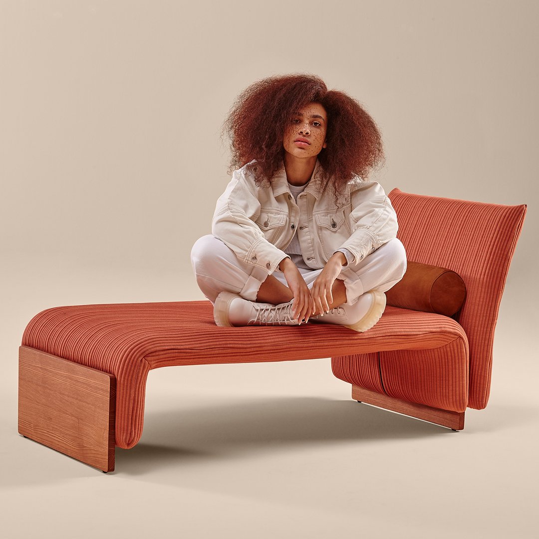 Diwan Chaise Longue w/ Fixed Back