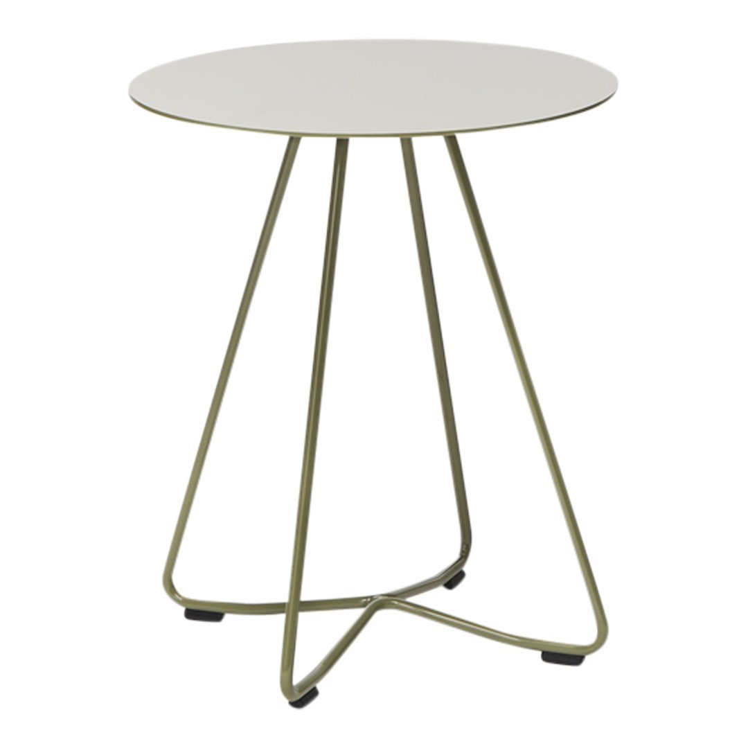 Scoop Round Sofa Table - Metal Top