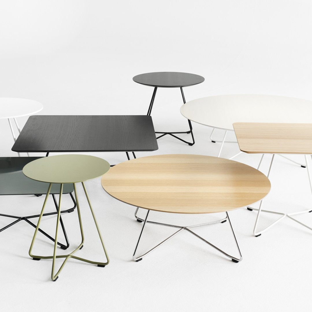 Scoop Sofa Table - Wooden Top Round