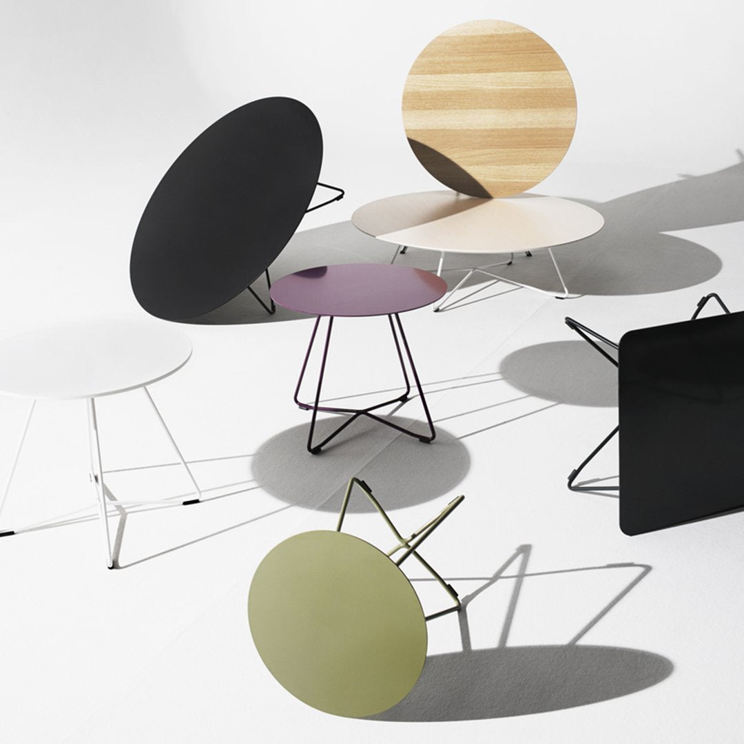 Scoop Round Sofa Table - Metal Top