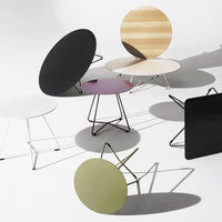 Scoop Round Sofa Table - Metal Top