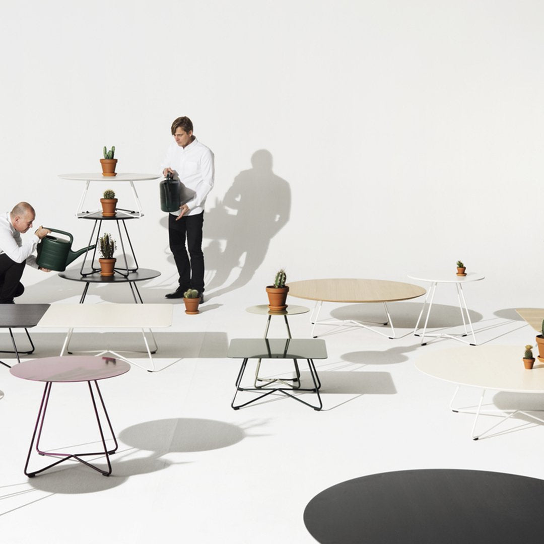 Scoop Round Sofa Table - Metal Top