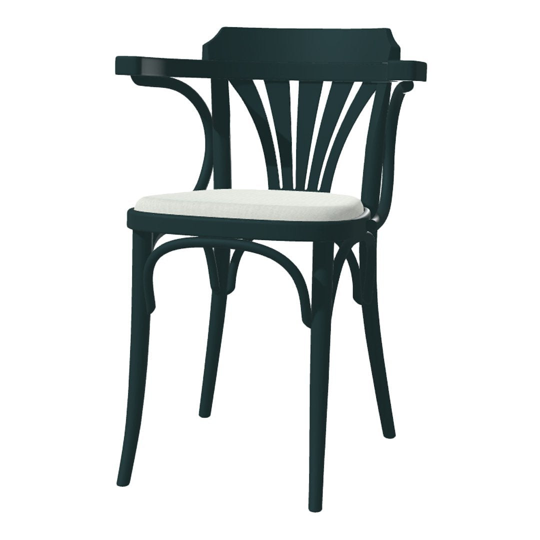 Armchair 24 - Seat Upholstered - Beech Pigment Frame