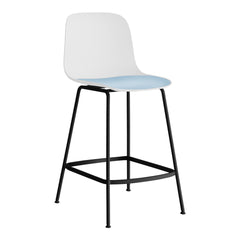 Seela Outdoor Counter Stool w/ Black Powder-Coated Frame