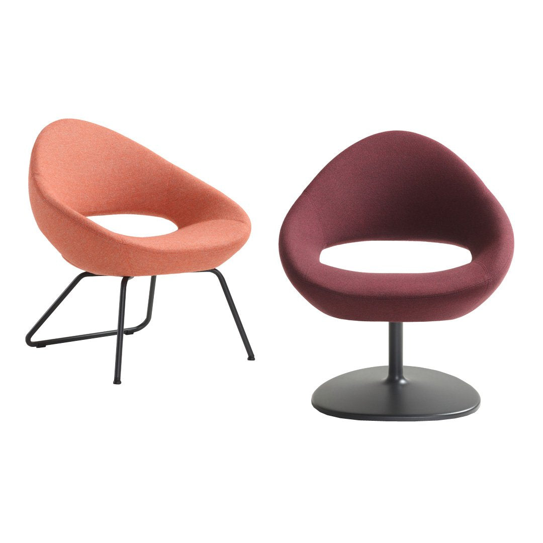 Shark Lounge Armchair - Disc Base, Swivel w/ Return