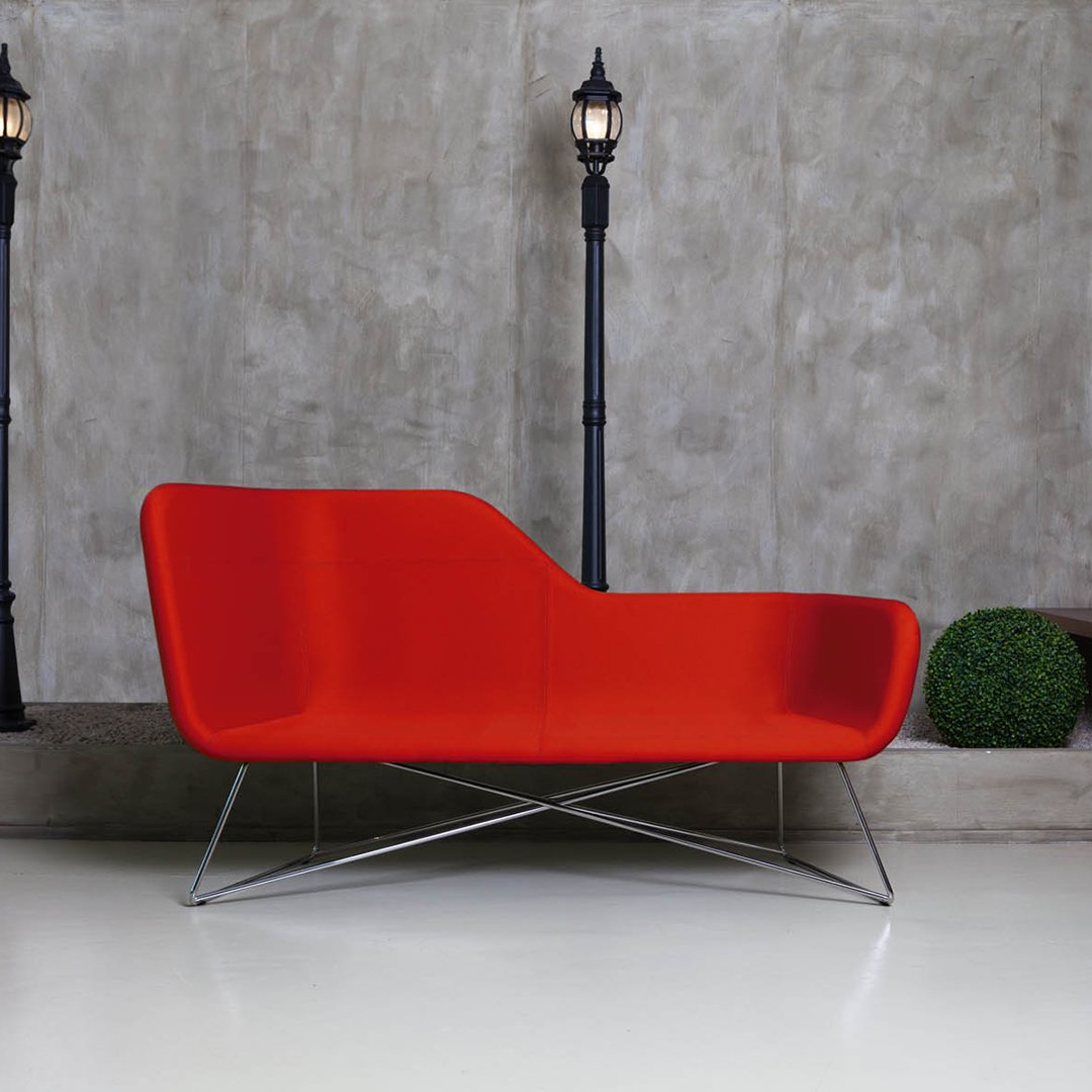 Slight Asymmetrical Back Sofa