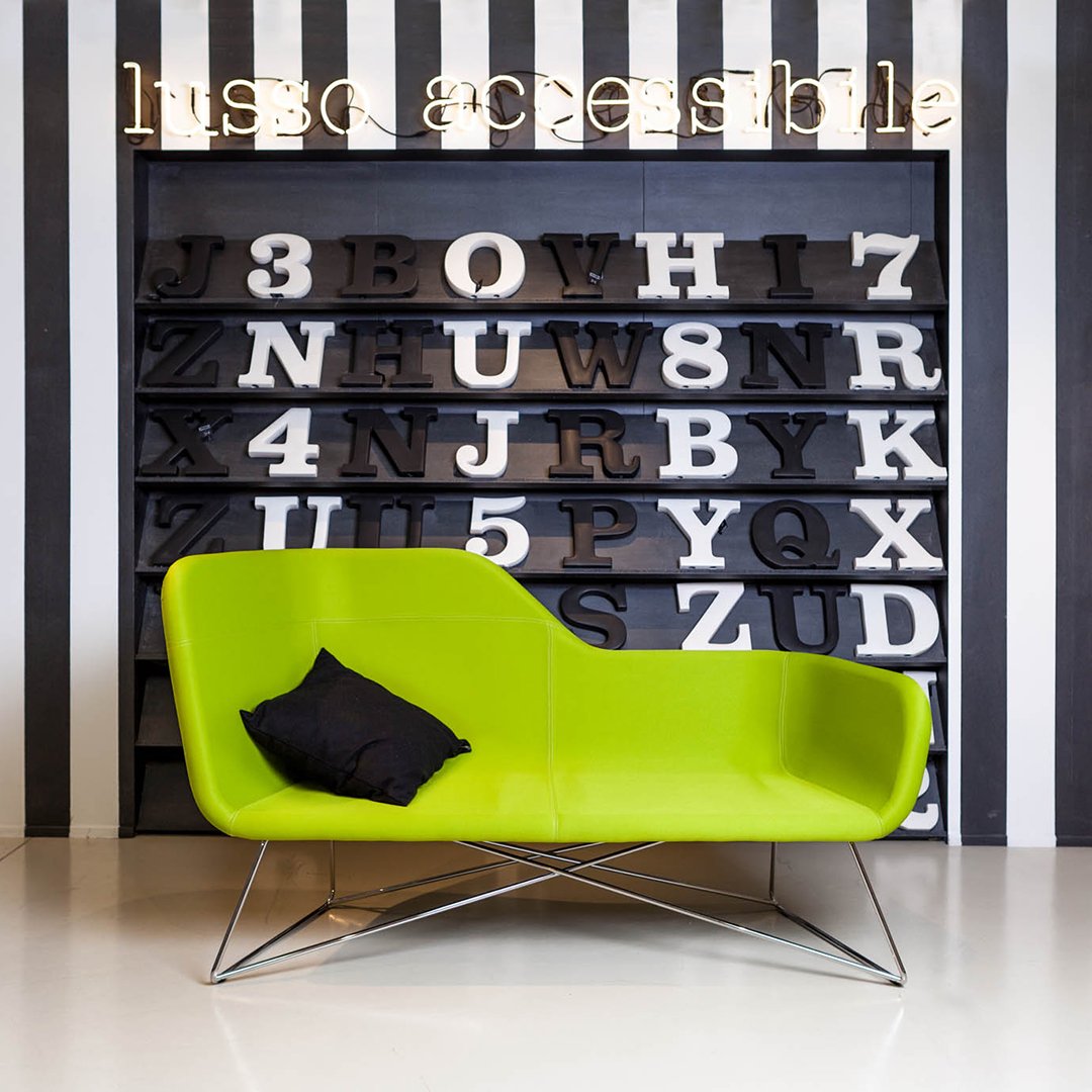 Slight Asymmetrical Back Sofa