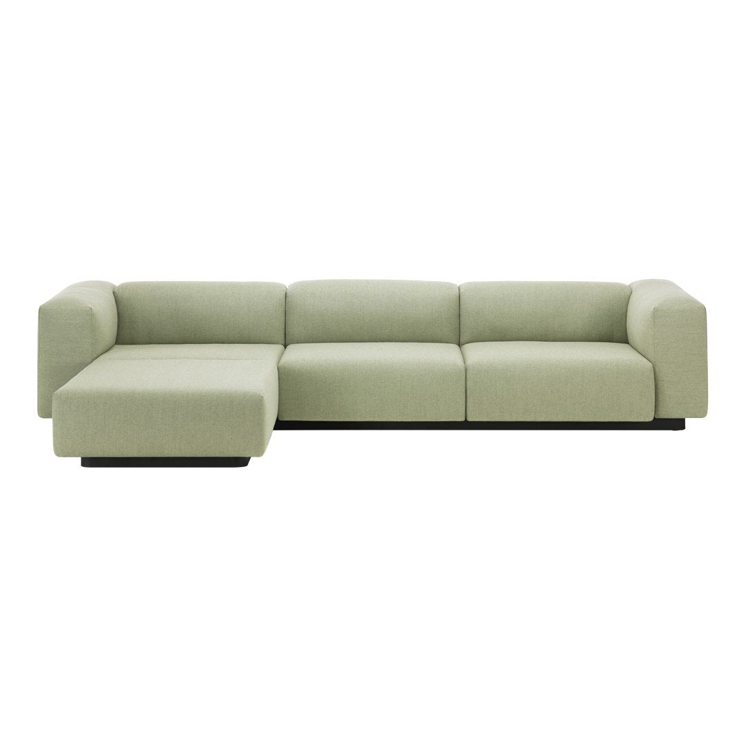 Soft Modular Three-Seater Sofa with Chaise