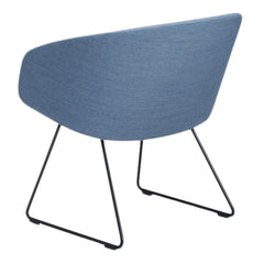 Sola Lounge Armchair - Sled Base, Low Back