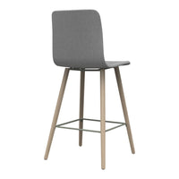 Sola Bar Stool - 4 Leg Wood Base - Fully Upholstered