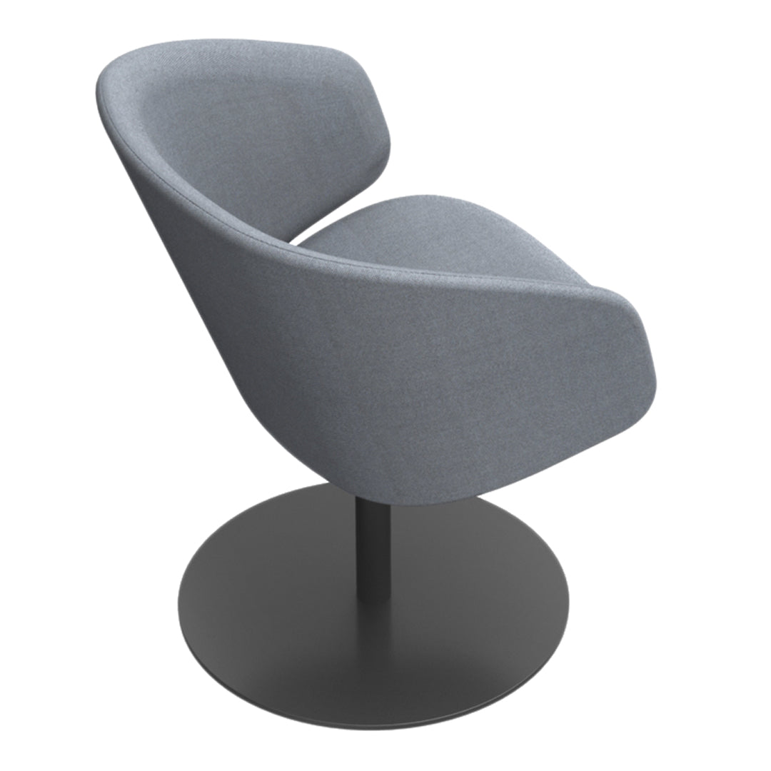 Sola Lounge Armchair - Disc Base, Low Back