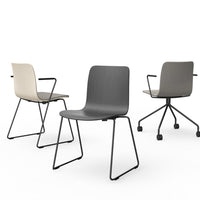 Sola Armchair - Sled Base - Seat & Backrest Upholstered