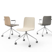 Sola Chair - 4 Leg w/ Casters - Unupholstered