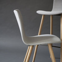 Sola Bar Stool - 4 Leg Wood Base - Fully Upholstered