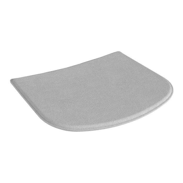 Gray, smooth, curved surface with a minimalist design, ideal for modern decor and subtle elegance.
