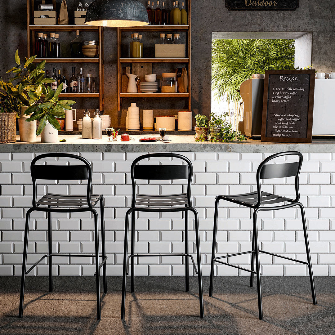 Stecca Outdoor Bar Chair - Stackable