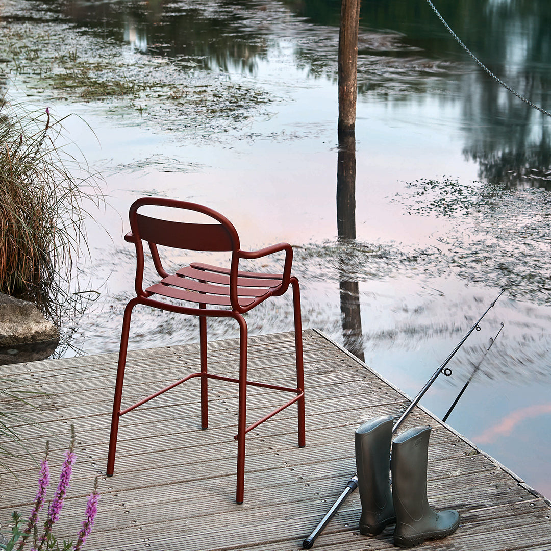 Stecca Outdoor Bar Chair - Stackable
