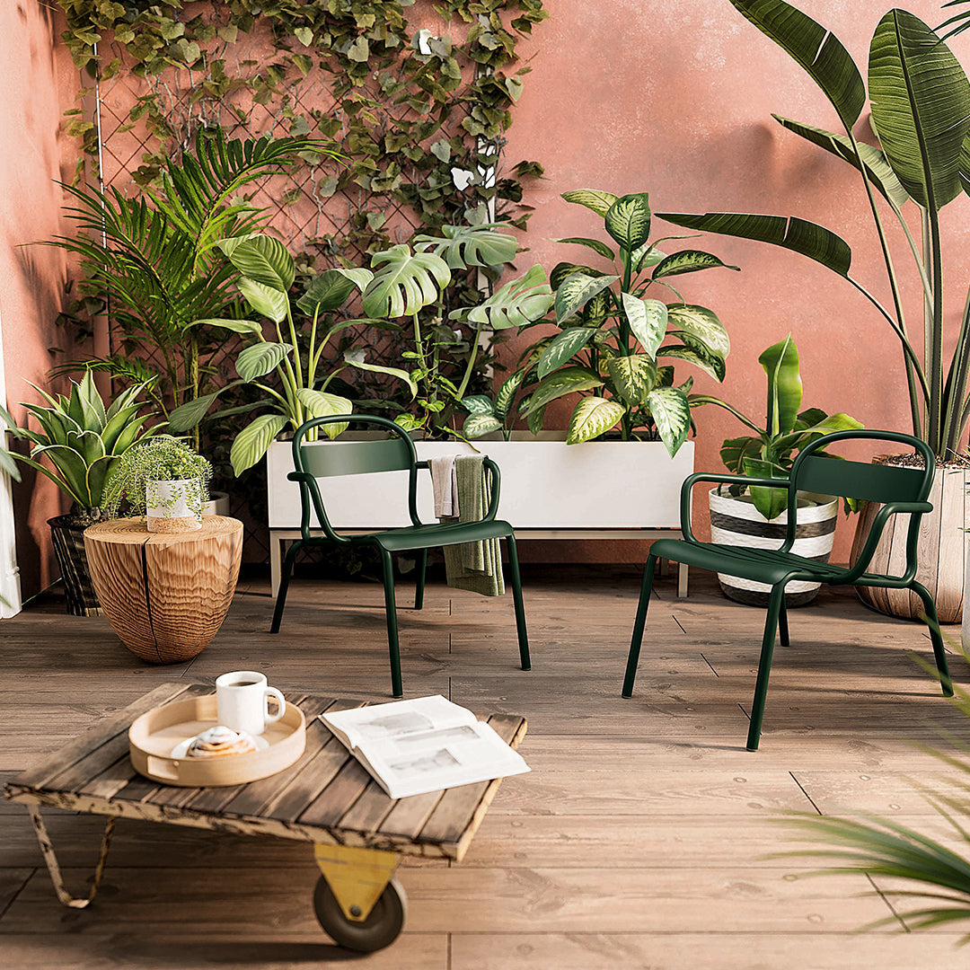 Stecca Outdoor Lounge Chair - Stackable