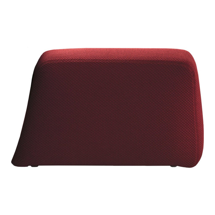 Deep burgundy textured fabric with a smooth, modern silhouette. Ideal for stylish home decor.