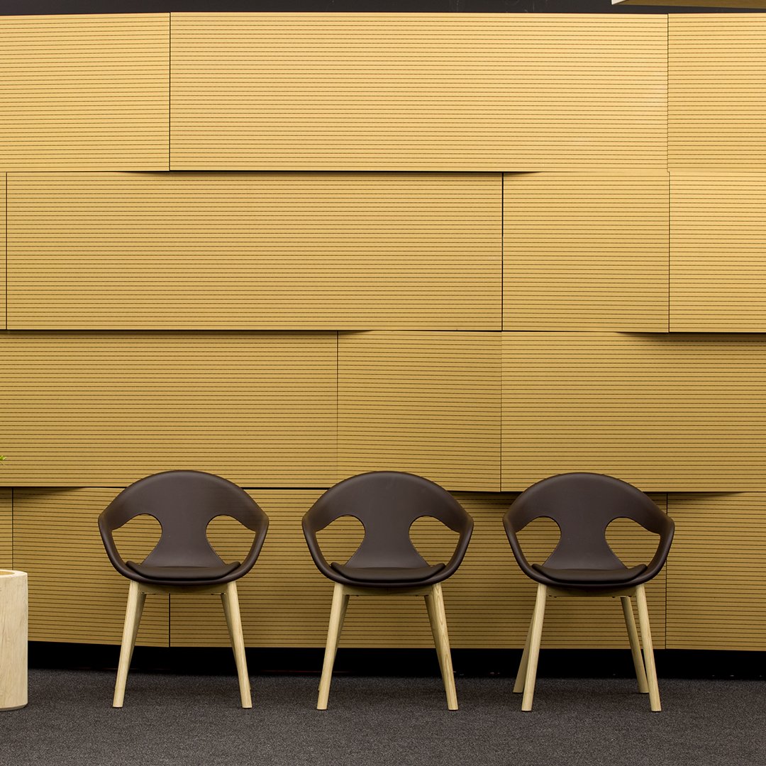 Sunny Armchair - Wood Legs - Seat Upholstered